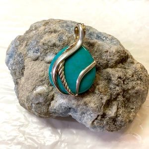 Sterling Silver and Turquoise Enhancer